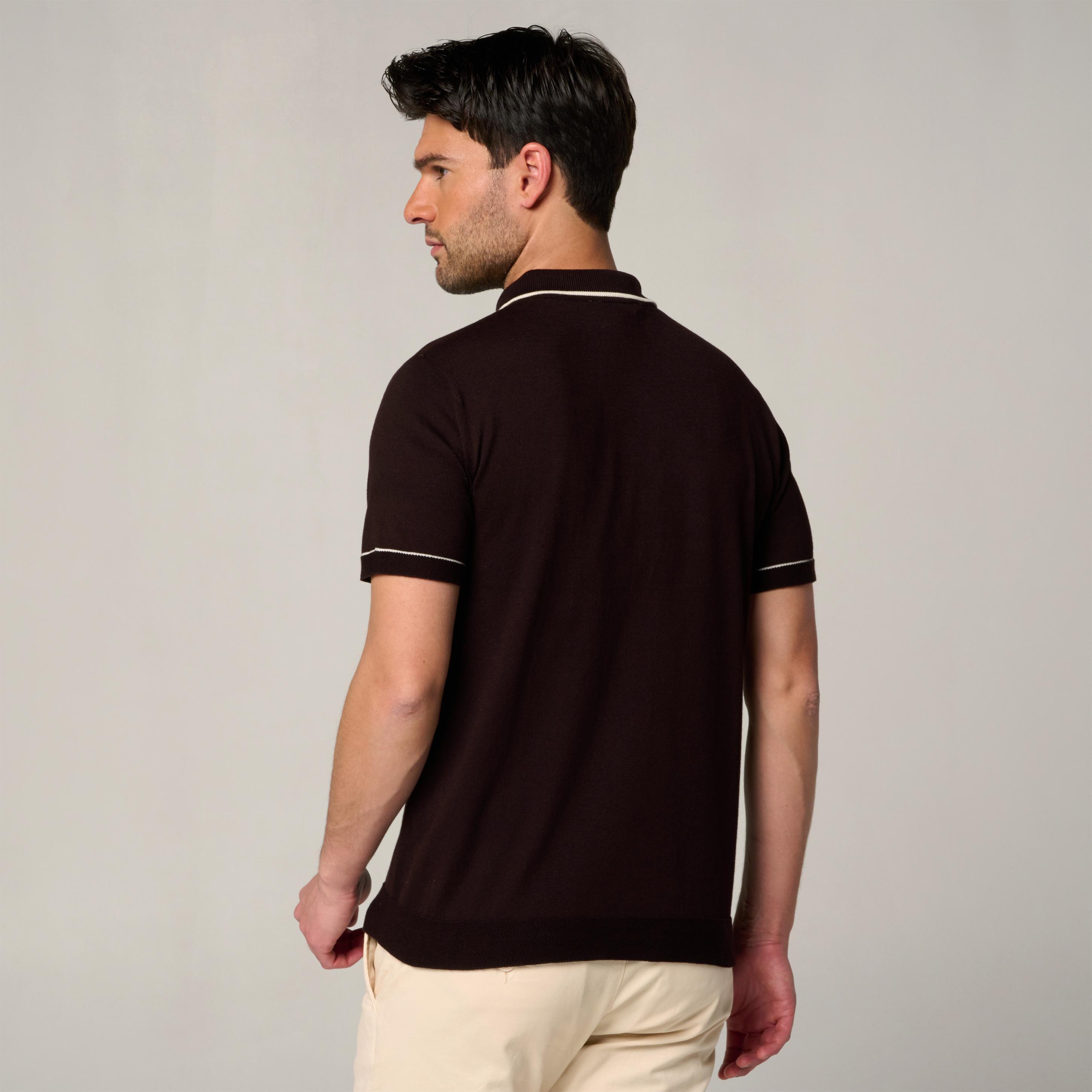 Polo Heritage Homme Roland-Garros - Chocolat 4/5