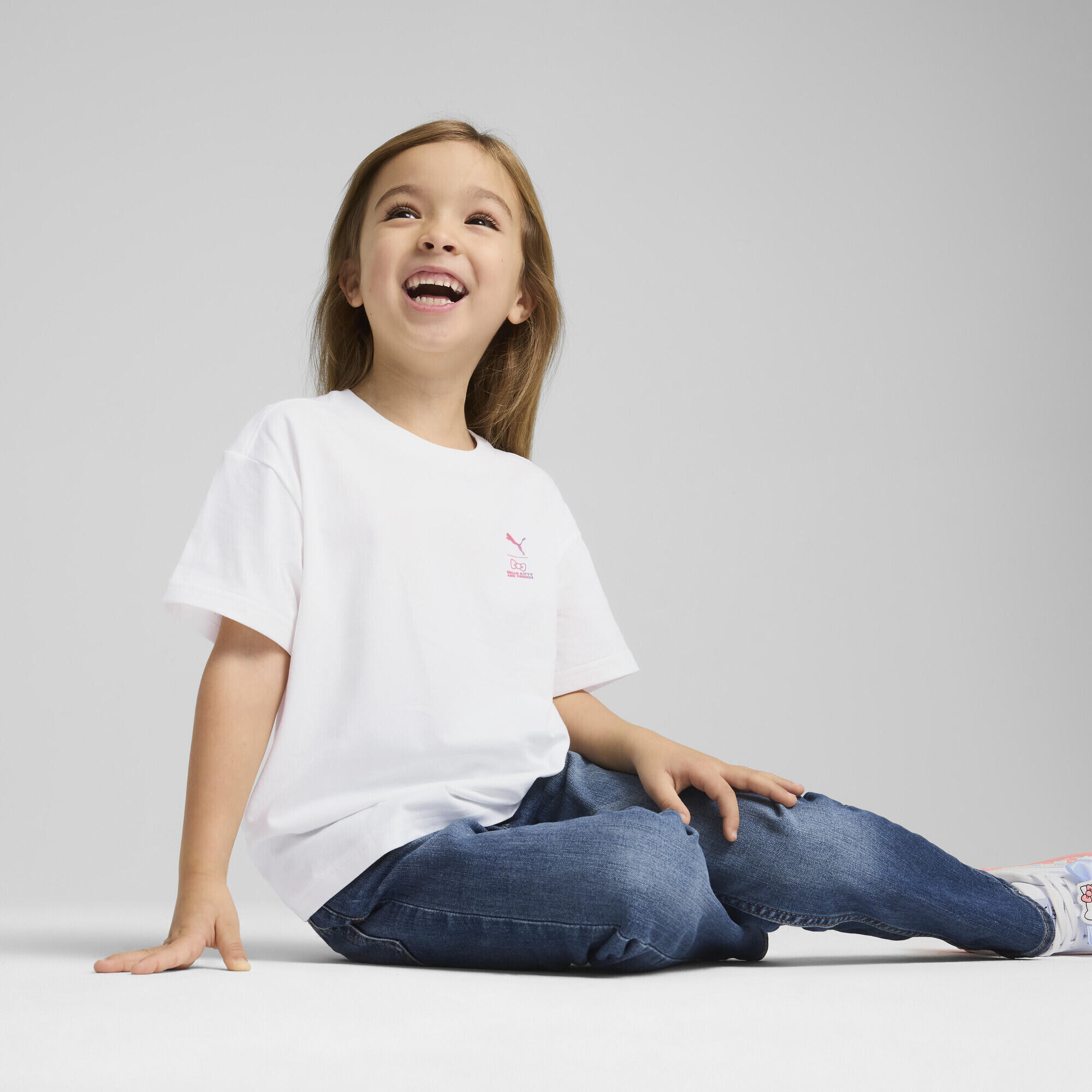 Dziecięca luźna koszulka PUMA x HELLO KITTY AND FRIENDS  z grafiką PUMA White 2/7