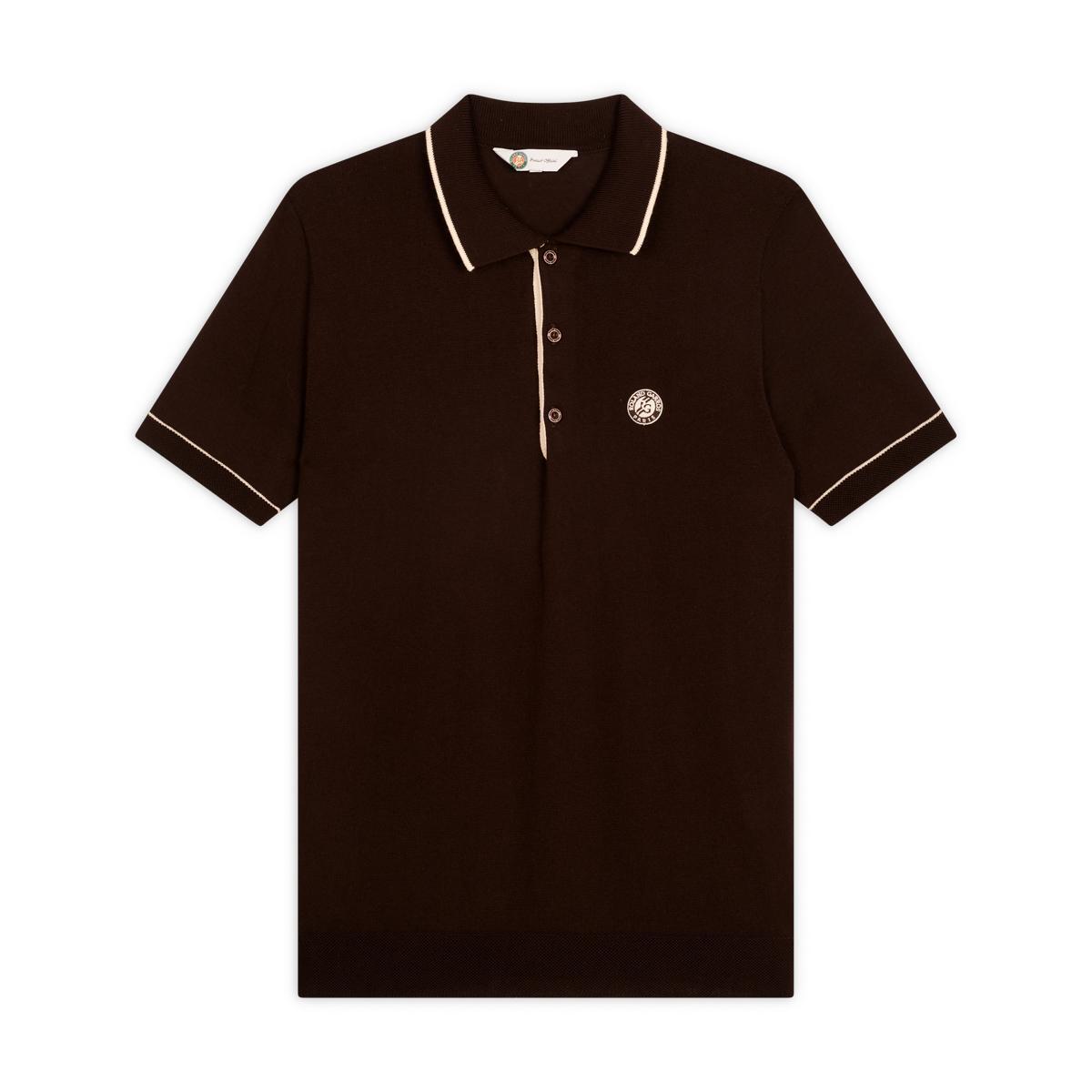 Polo Heritage Homme Roland-Garros - Chocolat 5/5