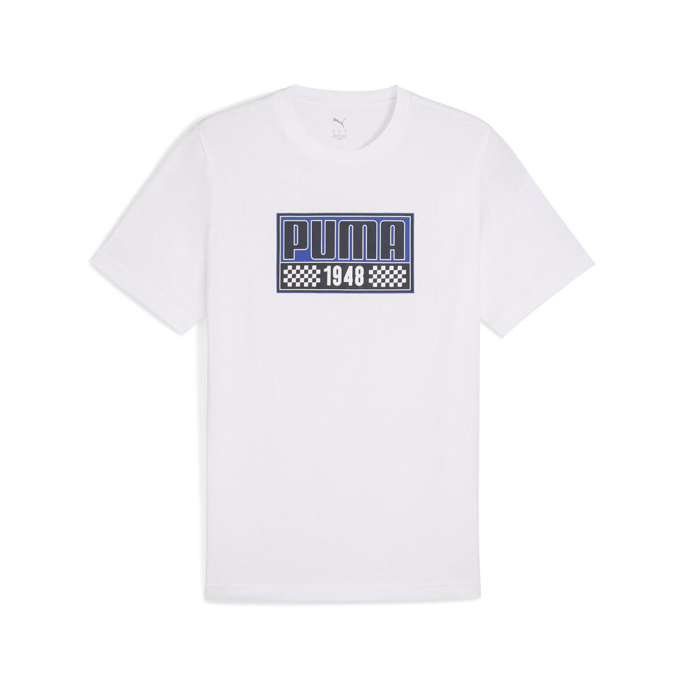 Męska koszulka Graphics Moto Sport PUMA White