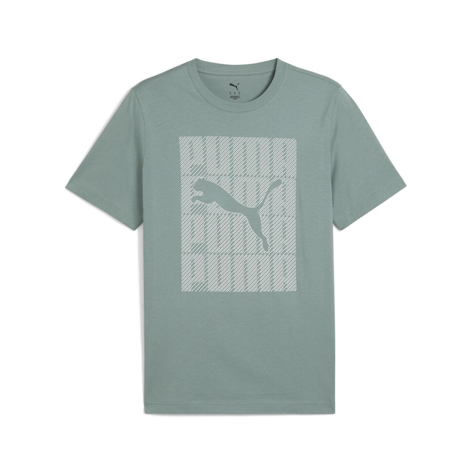 Męska koszulka Graphics PUMA Wording PUMA Green Moon