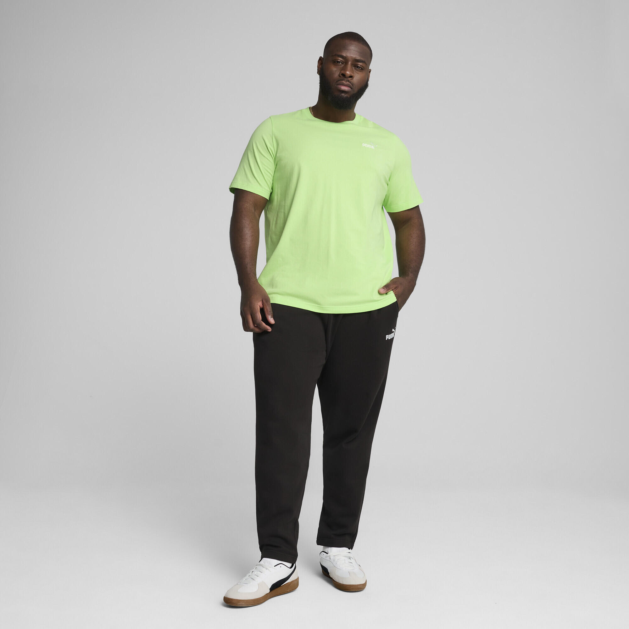 T-shirt Essentials con logo piccolo N. 1 da uomo PUMA Spring Fern Green 6/7