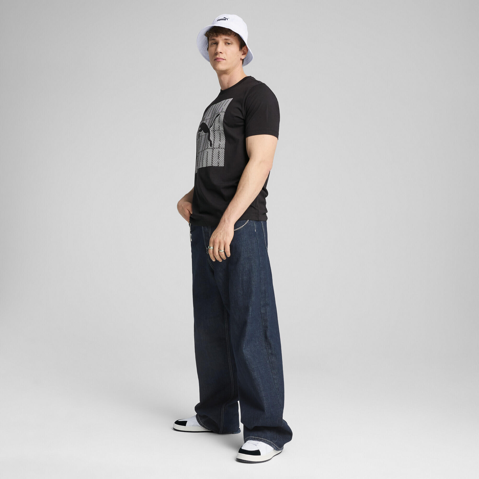 T-shirt à logo PUMA Homme PUMA Black 5/7