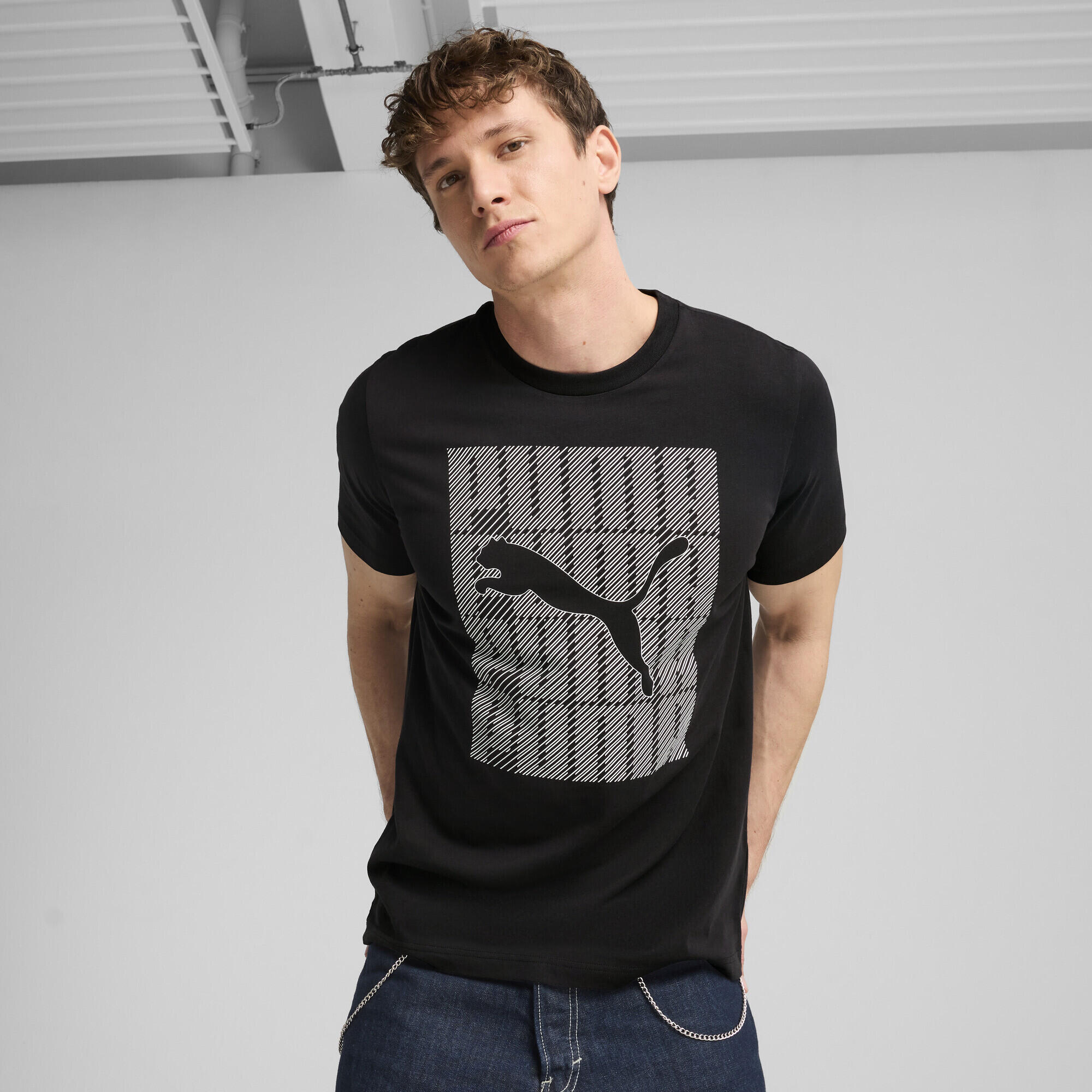 T-shirt à logo PUMA Homme PUMA Black 2/7