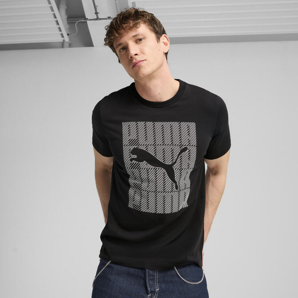 Męska koszulka Graphics PUMA Wording PUMA Black