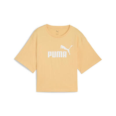 ESS Cropped No. 1 Logo Relaxed T-Shirt Damen PUMA Almost Apricot Orange