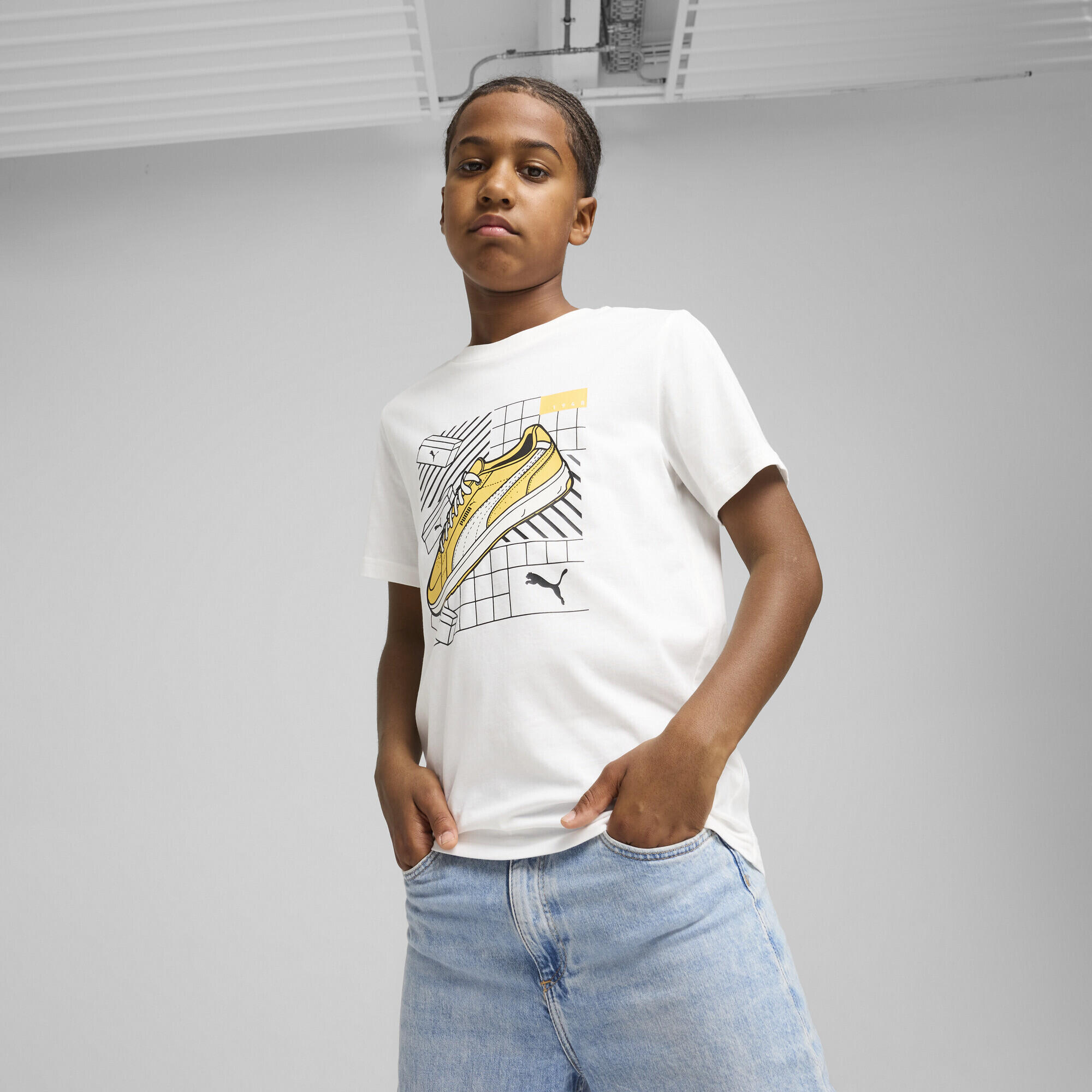 T-shirt grafica IV per ragazzi PUMA White 2/7