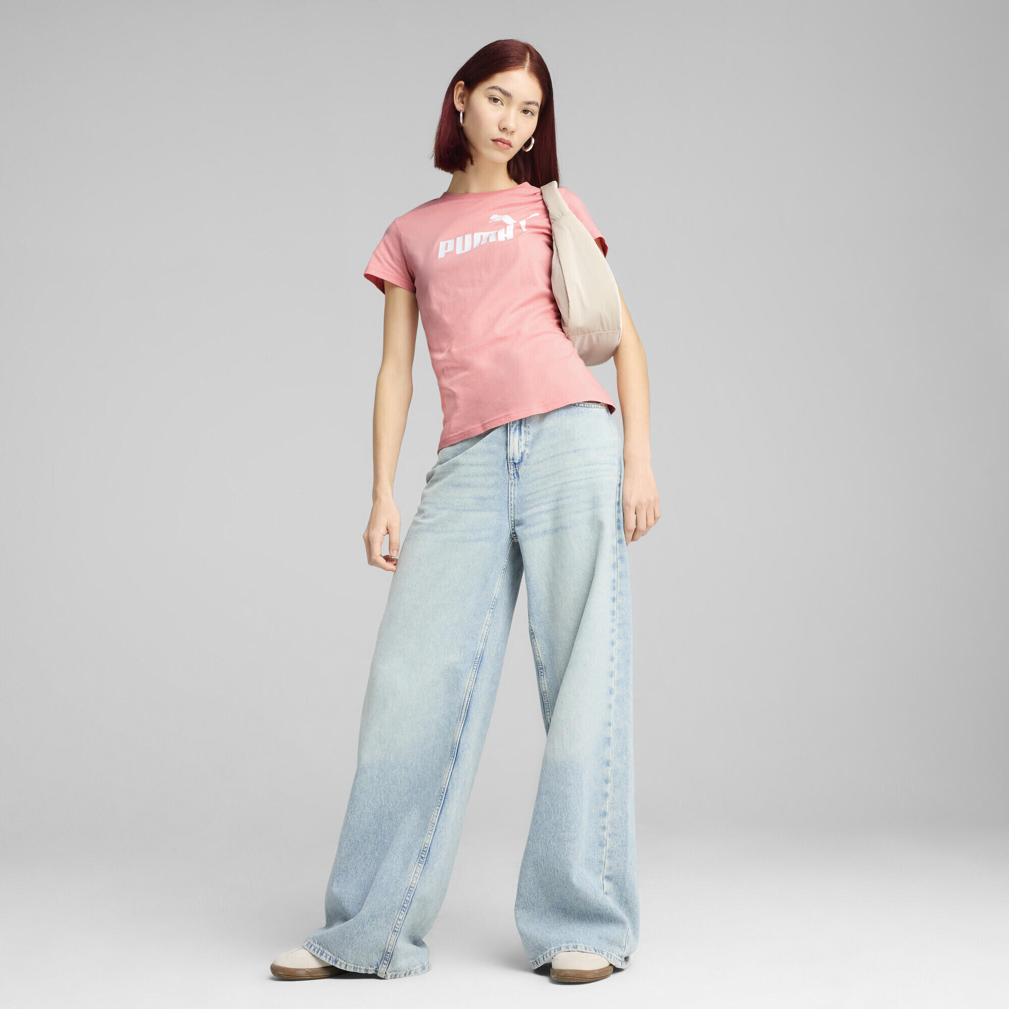 T-shirt con logo ESS N. 1 da donna PUMA Pink Fruit 4/7