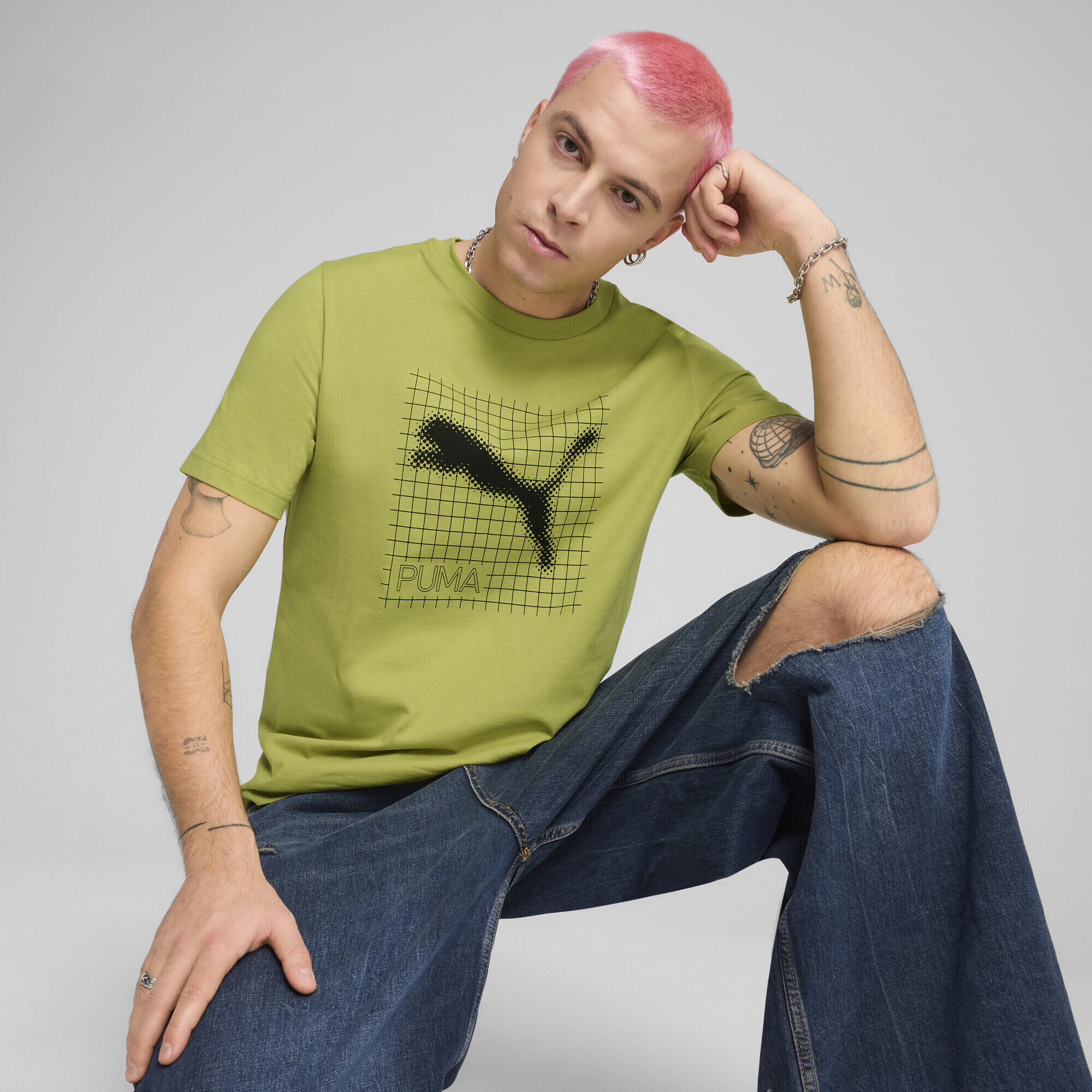 T-shirt à motif PUMATECH Homme PUMA Sea Kelp Green 2/7