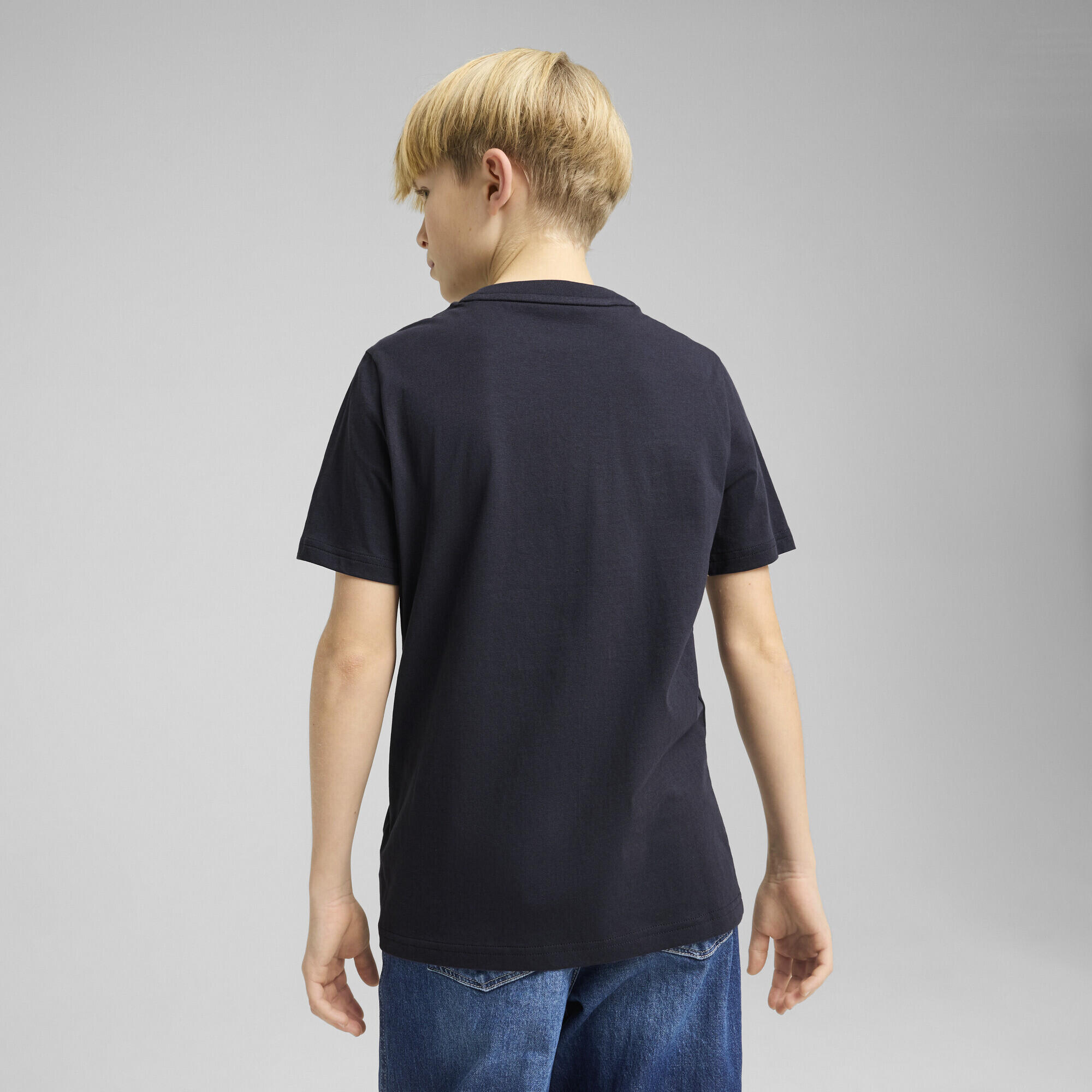 T-shirt Essentials+ Block da uomo PUMA New Navy Blue 3/7