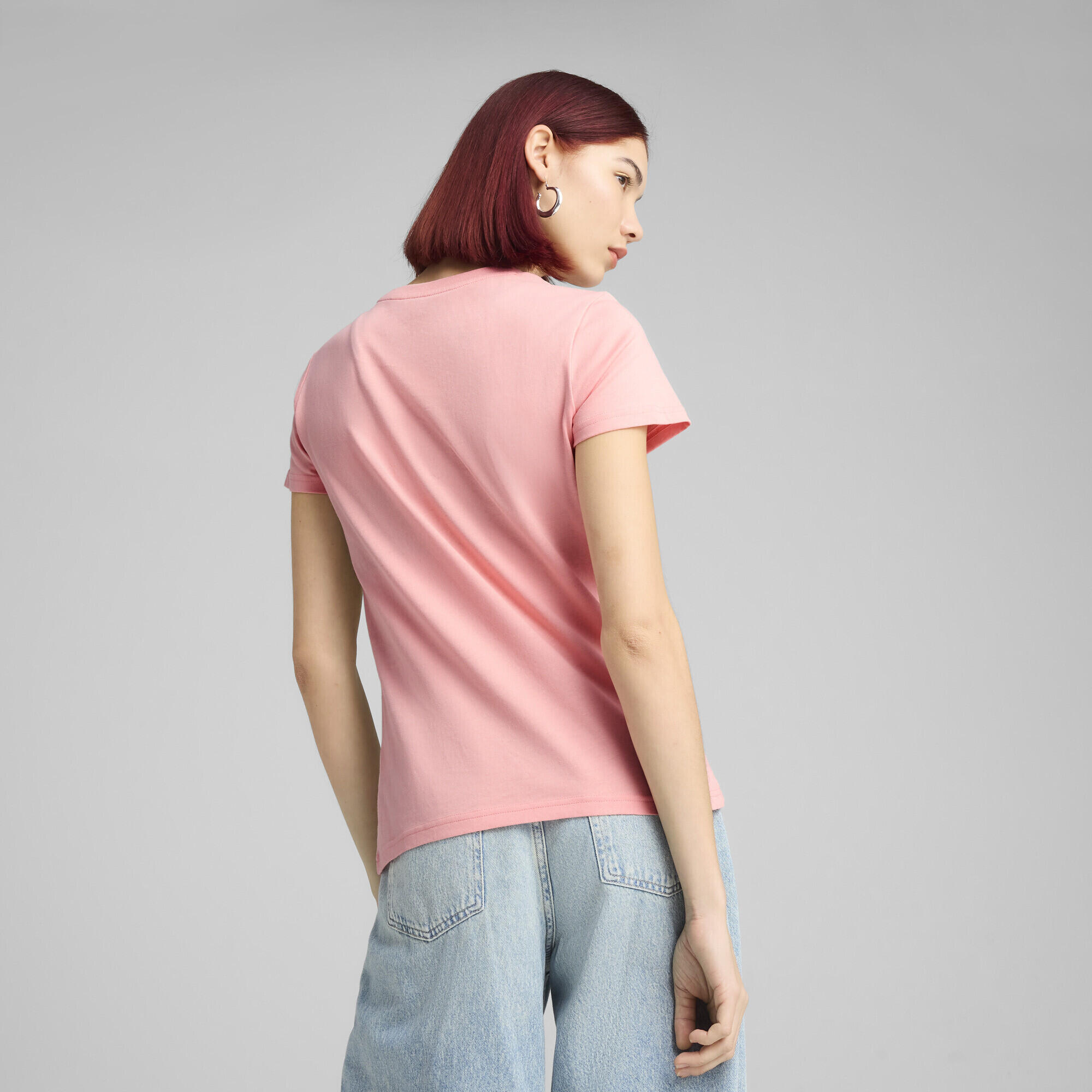 T-shirt con logo ESS N. 1 da donna PUMA Pink Fruit 3/7