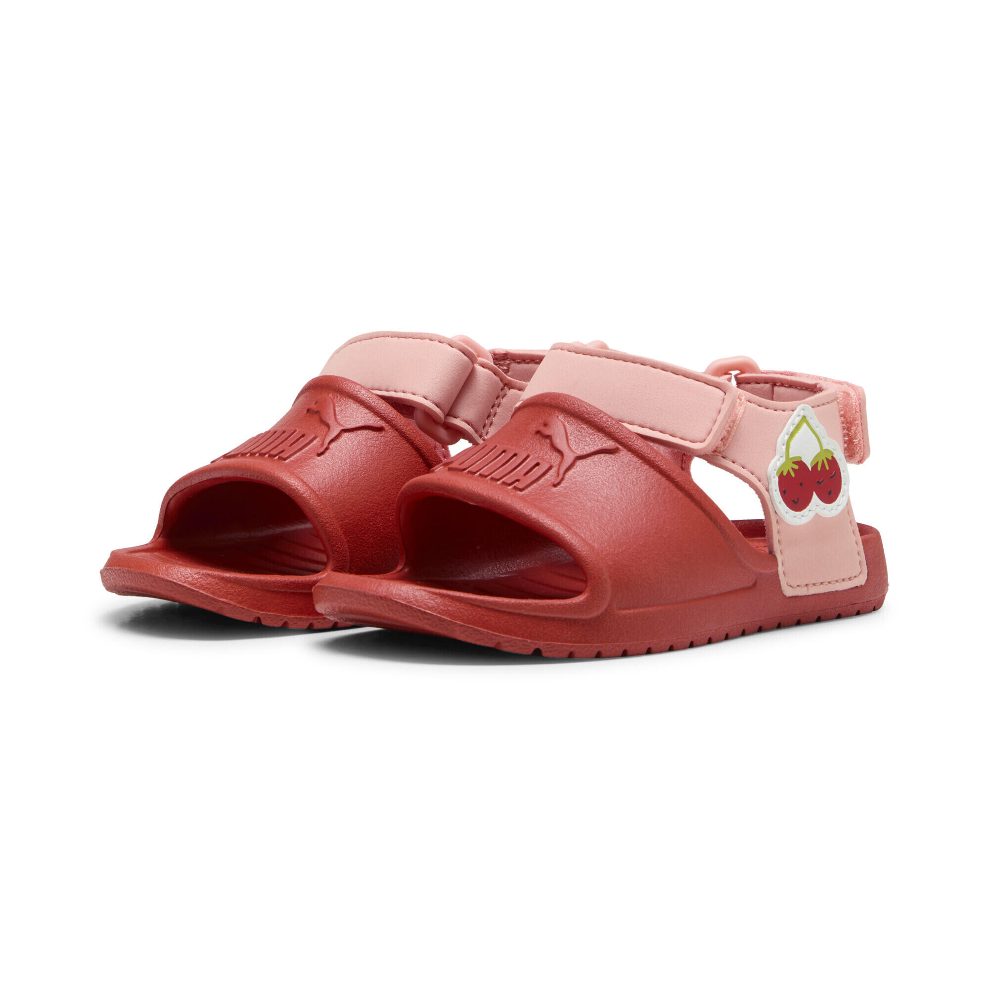 PUMA Divecat Injex Sandalen Klein Kinder PUMA Red Fire Pink Fruit Sea Kelp Green