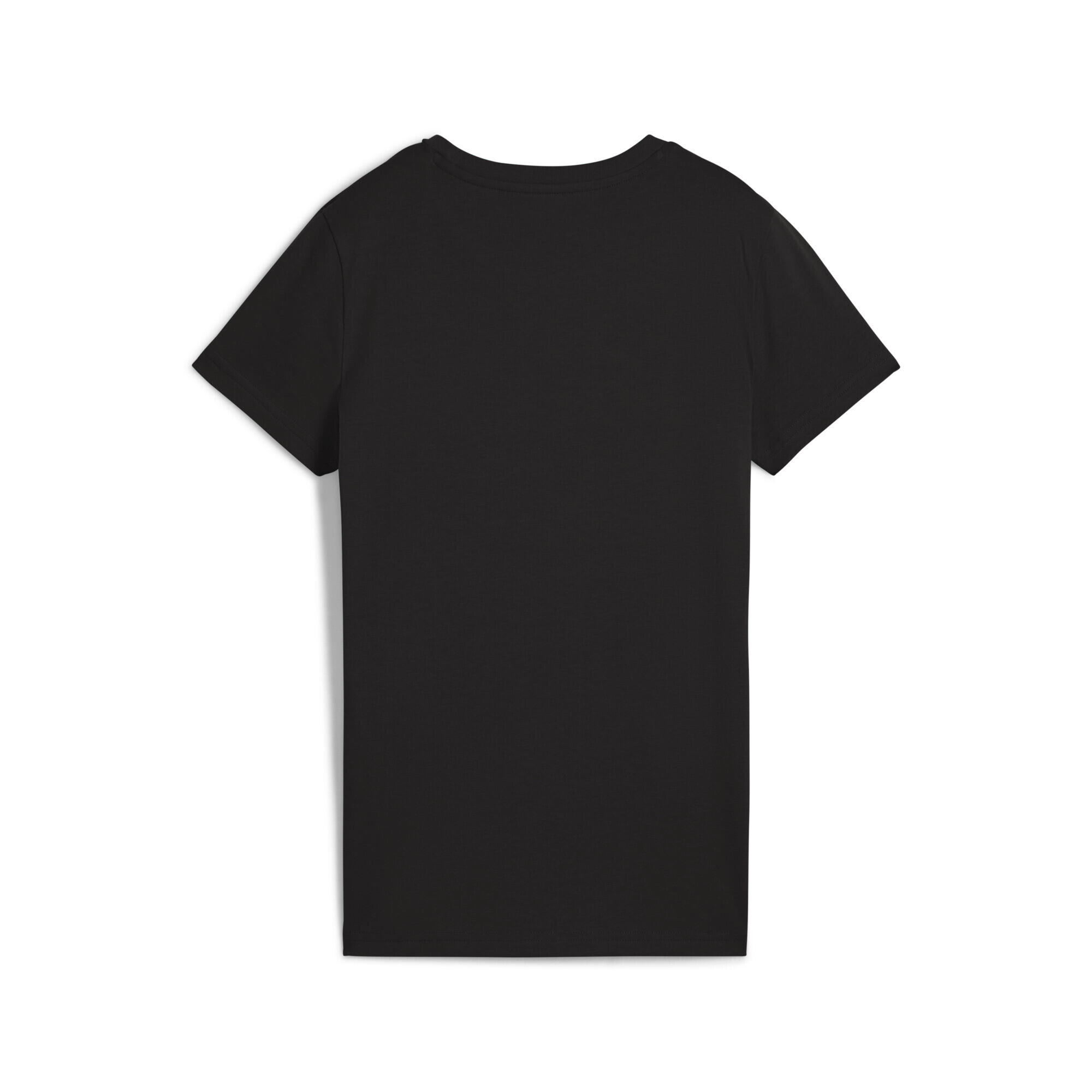 GRAPHICS Floral Cat Logo T-Shirt Damen PUMA Black 5/7
