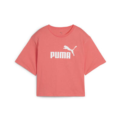 ESS Cropped No. 1 Logo Relaxed T-Shirt Damen PUMA Almost Apricot Orange