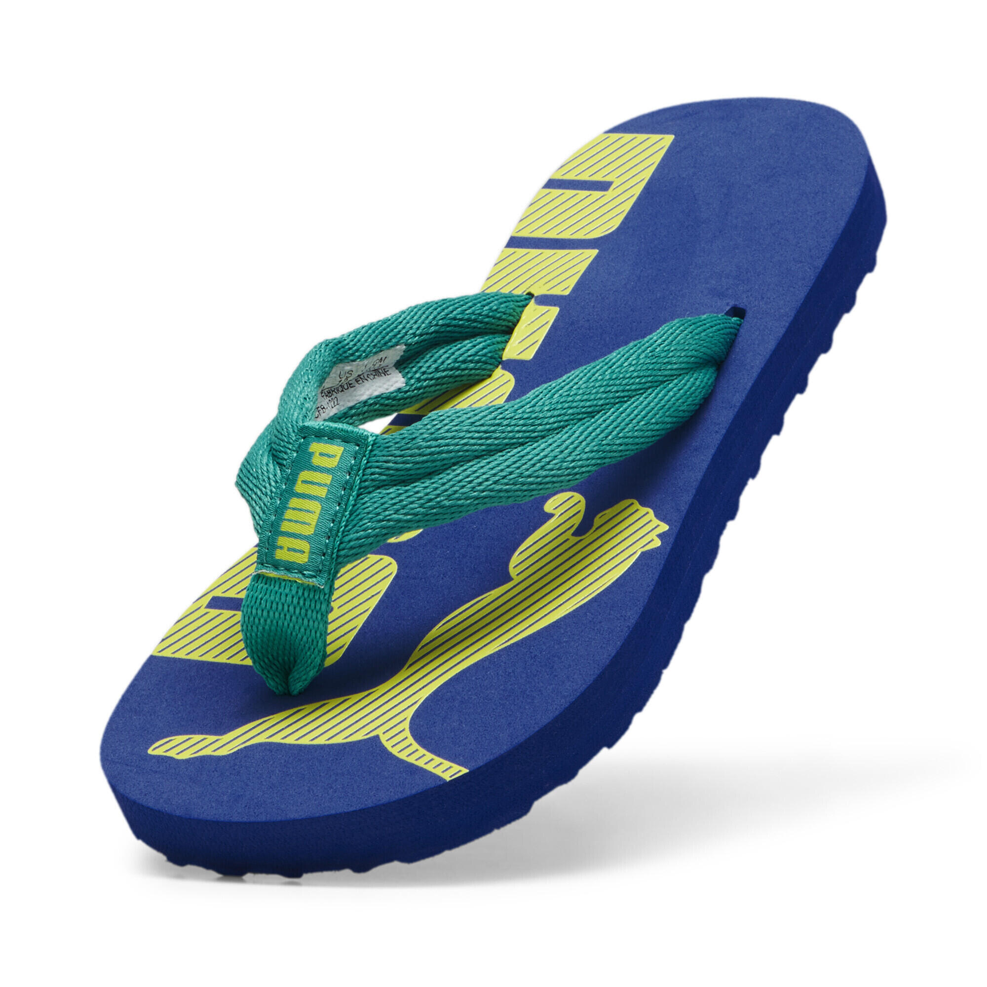 Epic Flip v2 Flip-Flops Kinder PUMA Sparkling Green Cobalt Glaze Lime Sheen Blue 6/7