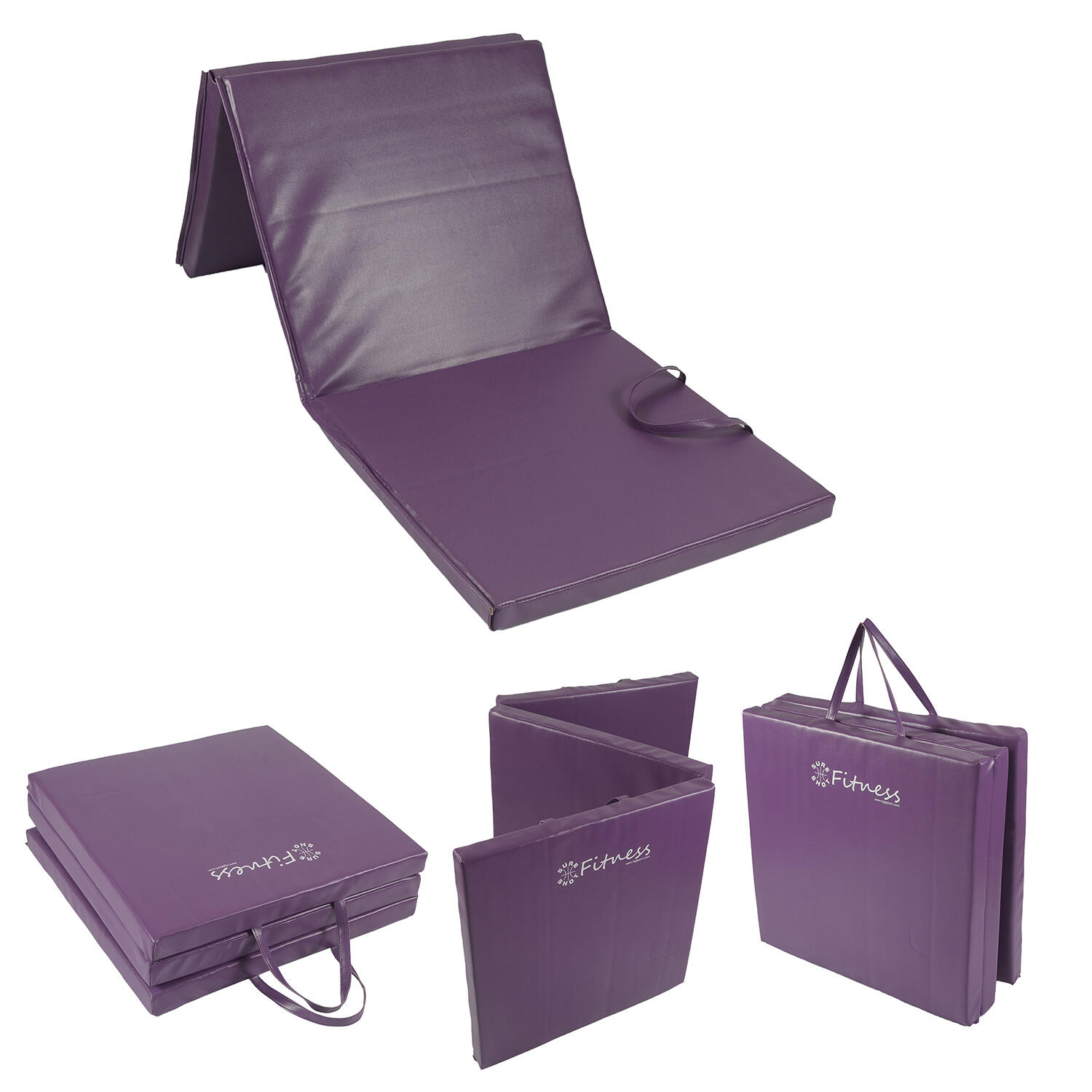 SURE SHOT Sure Shot Fitness Tri-Fold 6ft X 2ft Purple