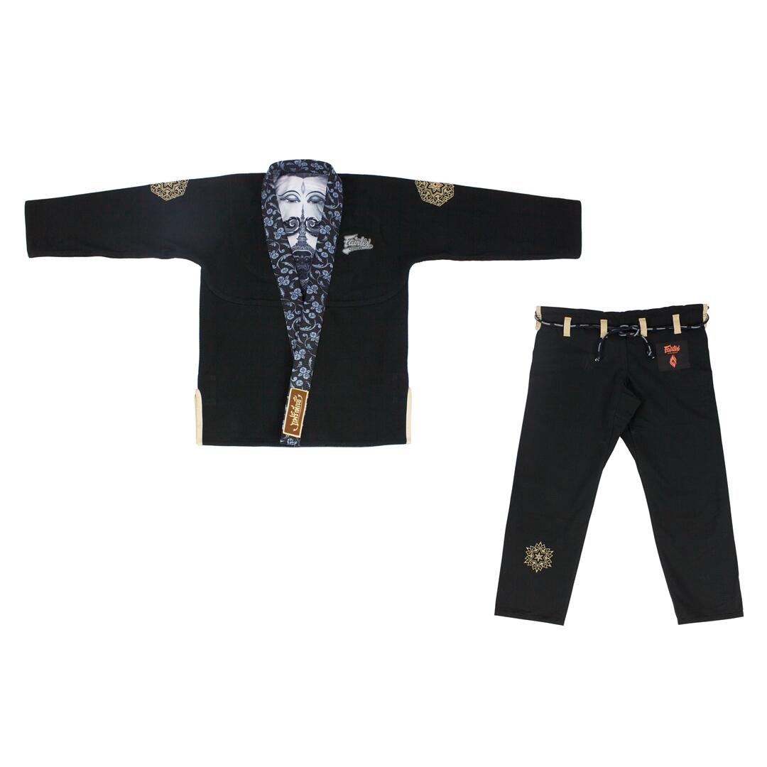 Kimono/Gi BJJ Męskie Fairtex Treeburam Czarne A0 4/7