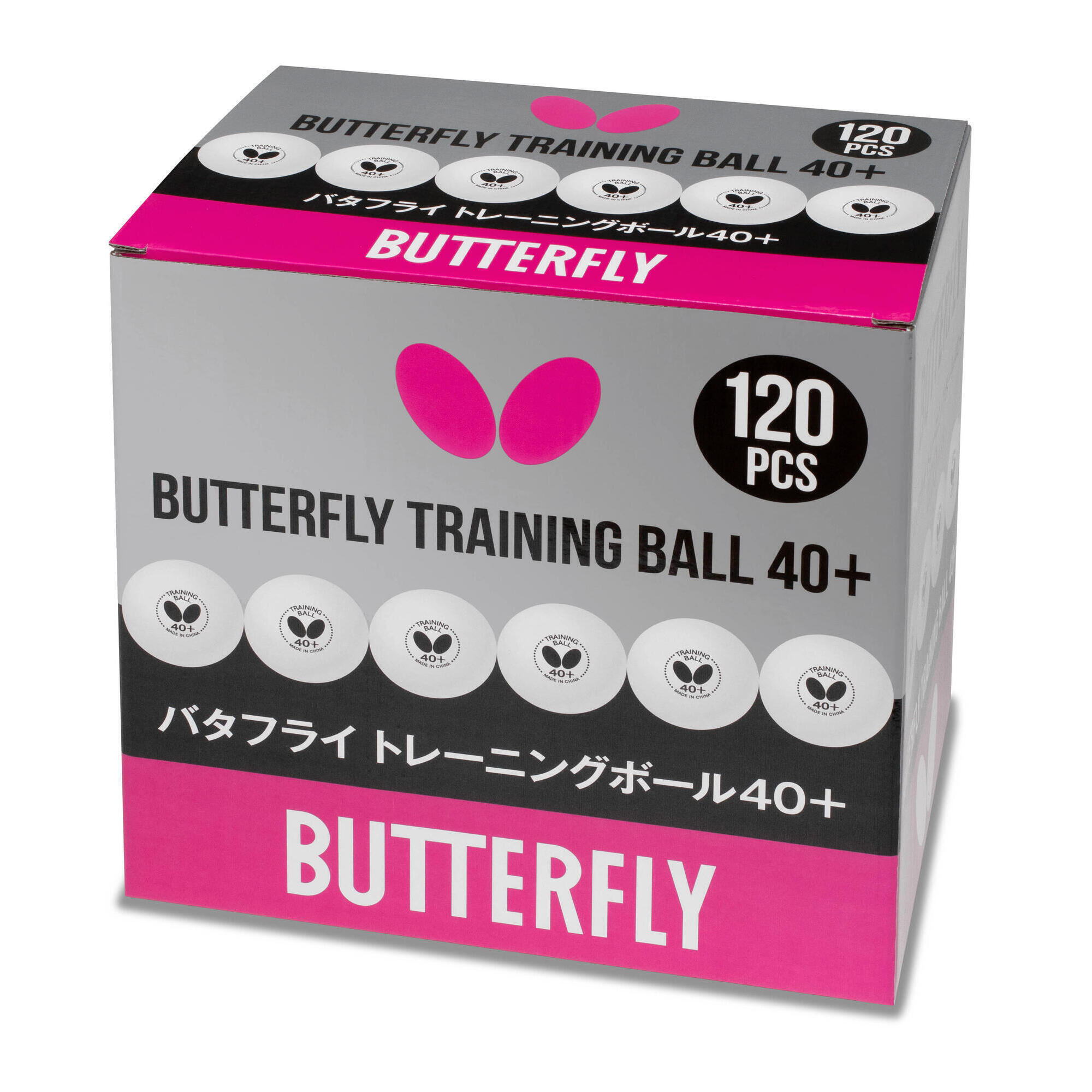 Butterfly Training Ball 40+ (Box of 120) 1/2