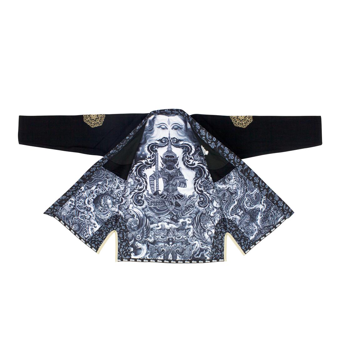 Kimono/Gi BJJ Męskie Fairtex Treeburam Czarne A0 7/7