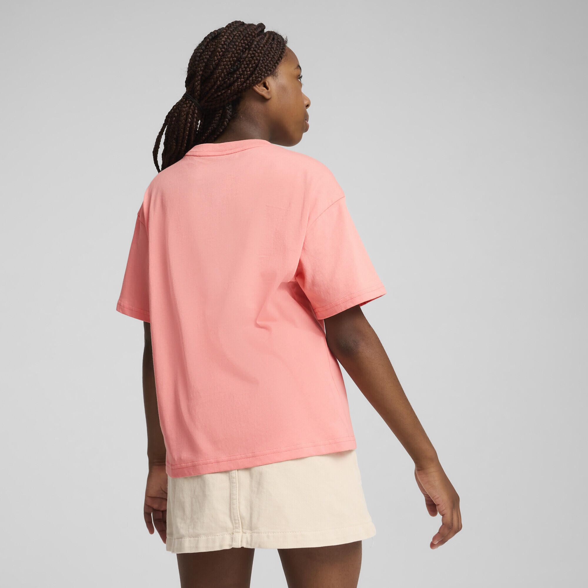 T-shirt boxy Essentials per ragazzi PUMA Pink Fruit 3/7