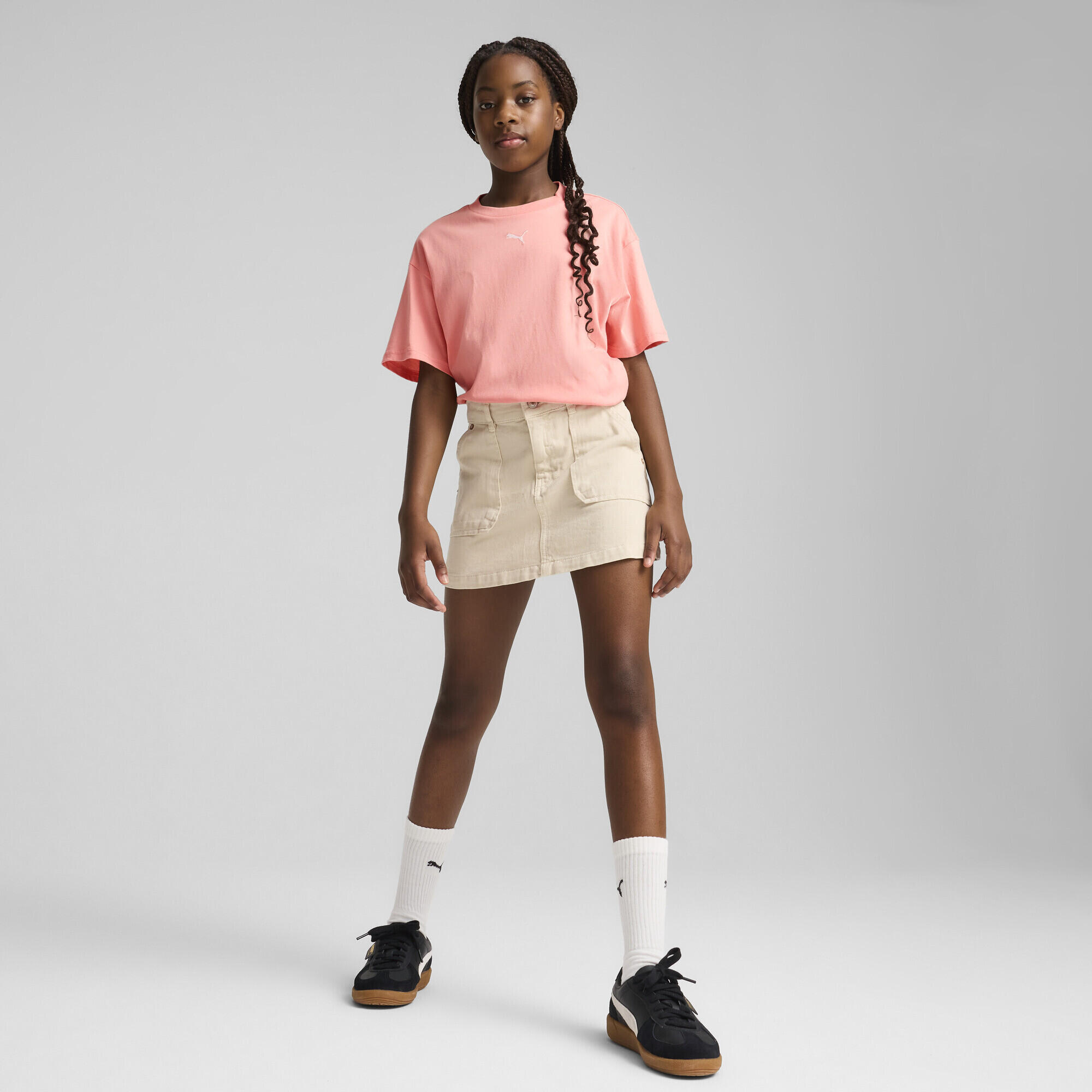T-shirt boxy Essentials per ragazzi PUMA Pink Fruit 4/7