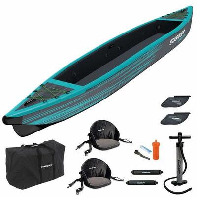 Stardupp discovery kayak - opblaasbare kajak - 2 persoons - volledige kajak set