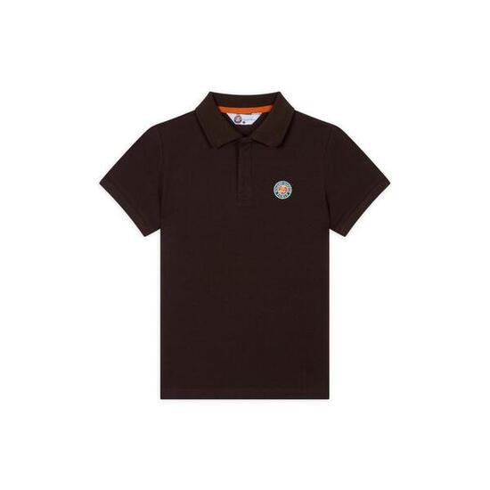 Polo Basique garçon Roland-Garros - Chocolat