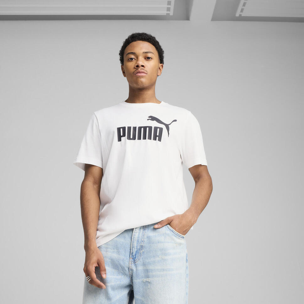 Męska koszulka Essentials z logo No. 1 PUMA White