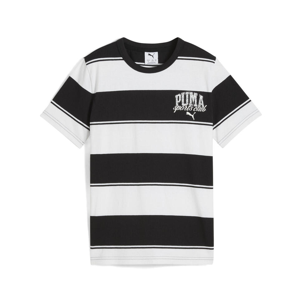 Młodzieżowa koszulka PUMA Class w paski PUMA Black