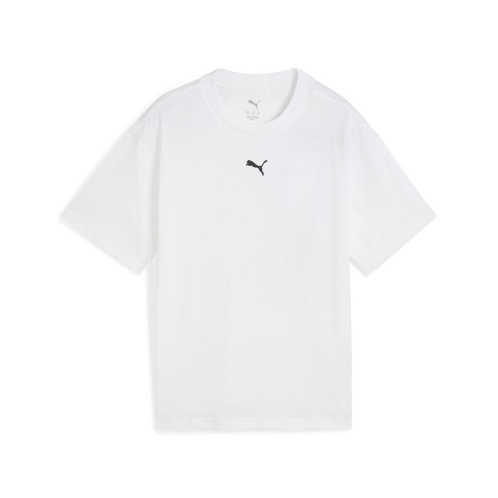 Młodzieżowa koszulka Essentials Boxy PUMA White
