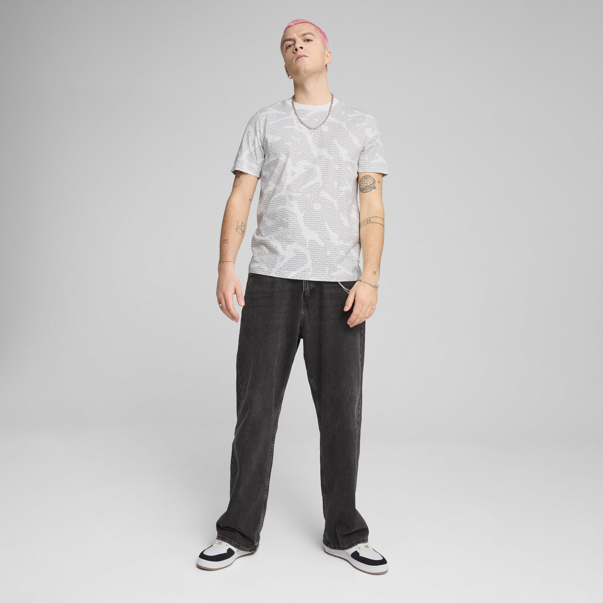 Camiseta Essentials Logo Lab Hombre PUMA White 5/7