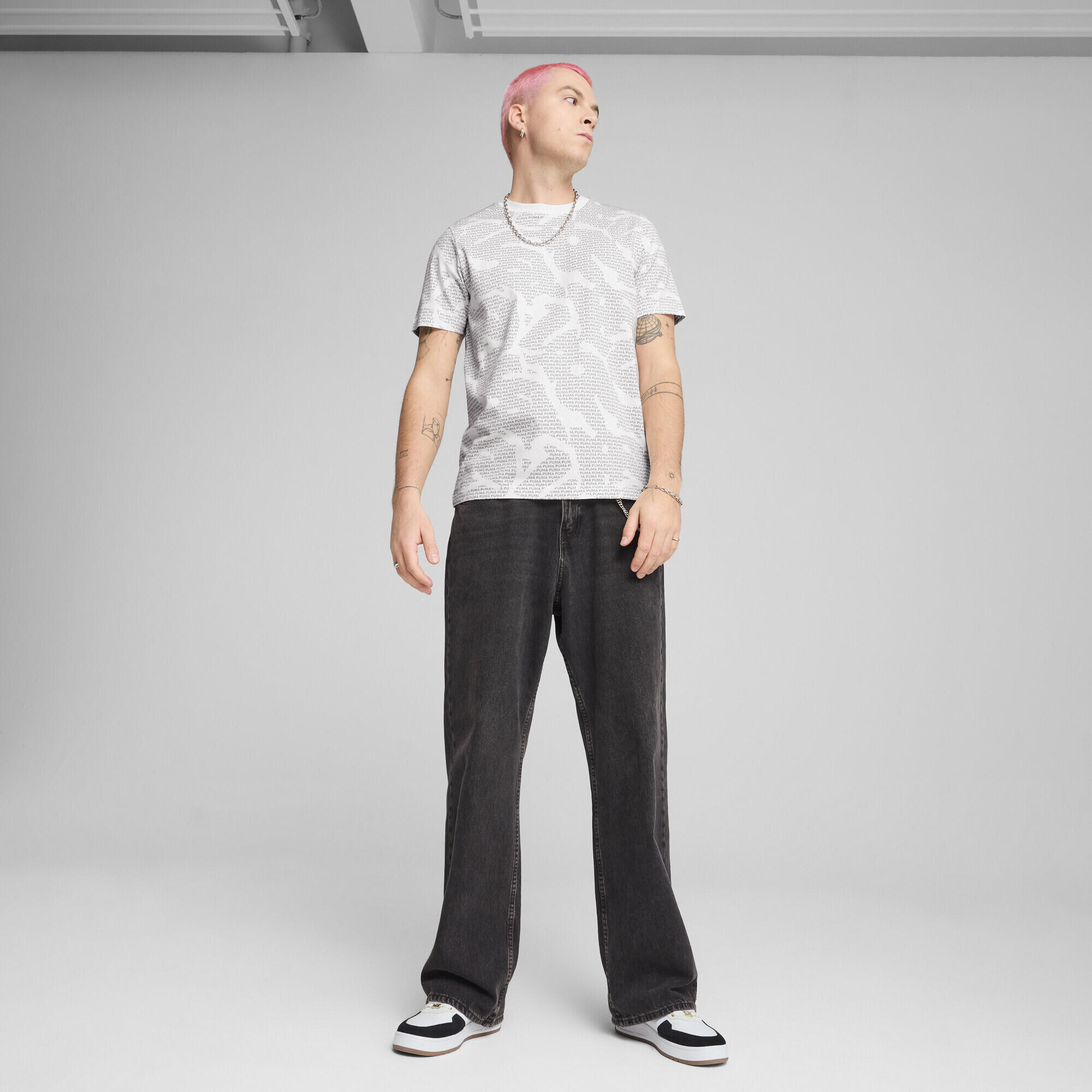 Camiseta Essentials Logo Lab Hombre PUMA White 4/7