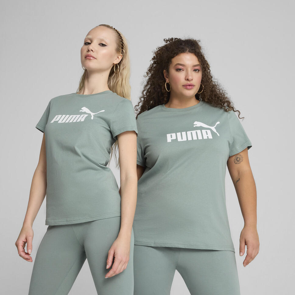 Damska koszulka z logo ESS No. 1 PUMA Green Moon