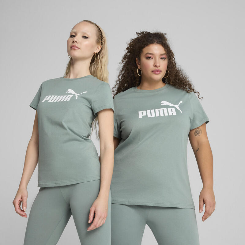 Damska koszulka z logo ESS No. 1 PUMA Green Moon