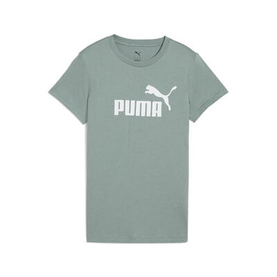 Ess no. 1 logo t-shirt voor dames puma green moon
