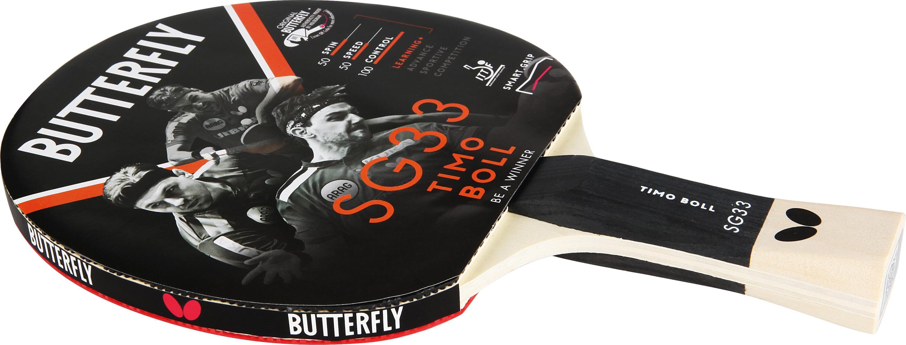 RAQUETE DE TÊNIS DE MESA BUTTERFLY / RAQUETE DE PING PONG Timo Boll SG33 2/7