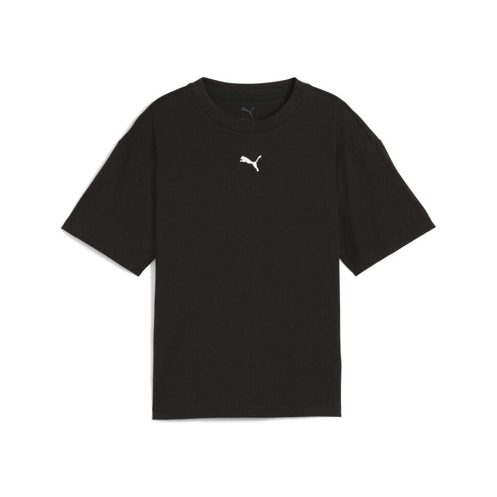 Młodzieżowa koszulka Essentials Boxy PUMA Black