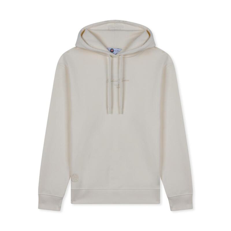 Sweat à capuche Sporty Chic femme Roland-Garros - Ecru