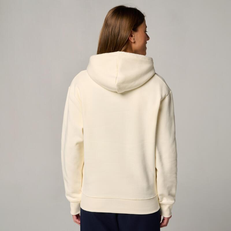 Sweat à capuche Sporty Chic femme Roland-Garros - Ecru