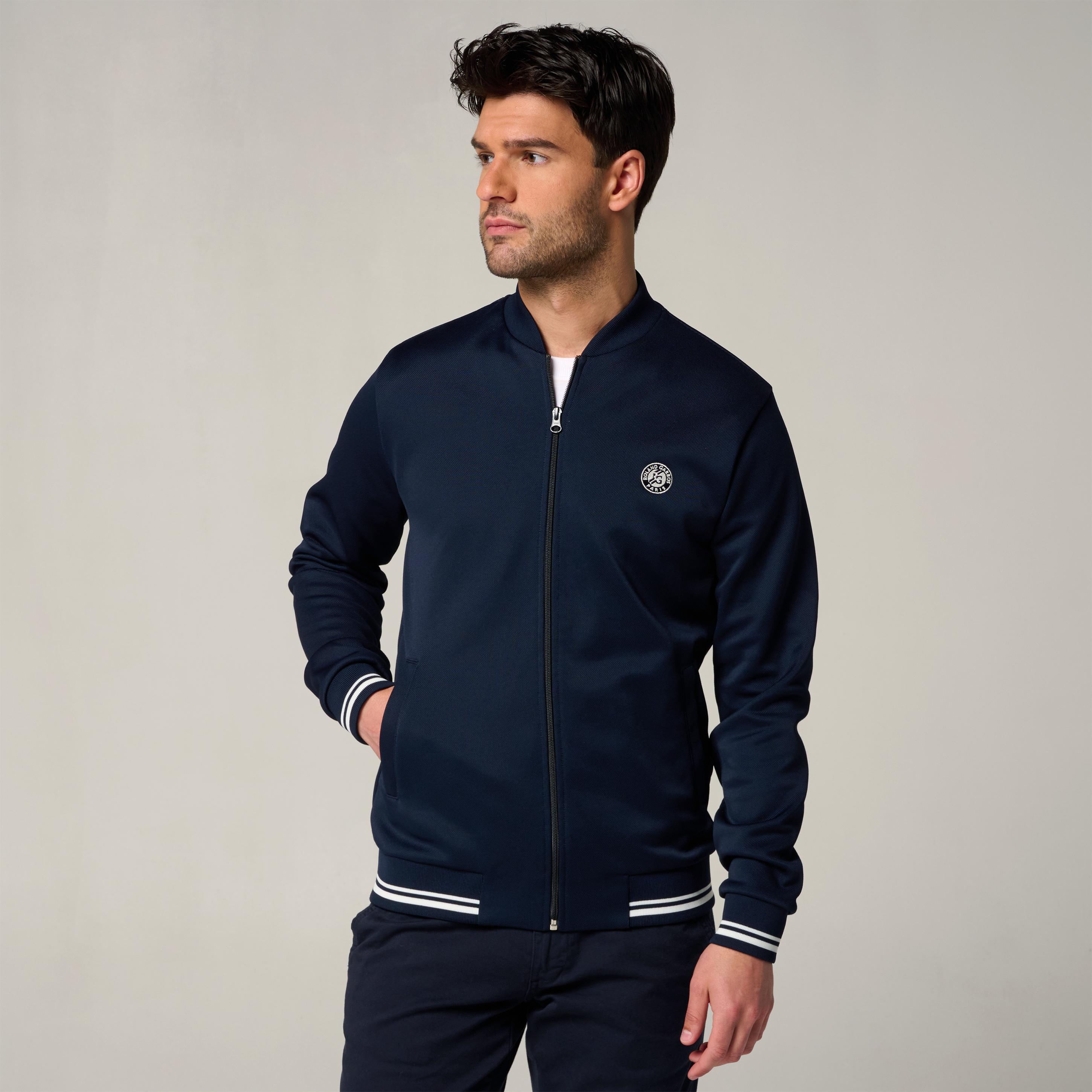 Roland Garros - Teddy Heritage Homme Roland-garros - Marine - Veste - Bleu - 36 Xs - Decathlon