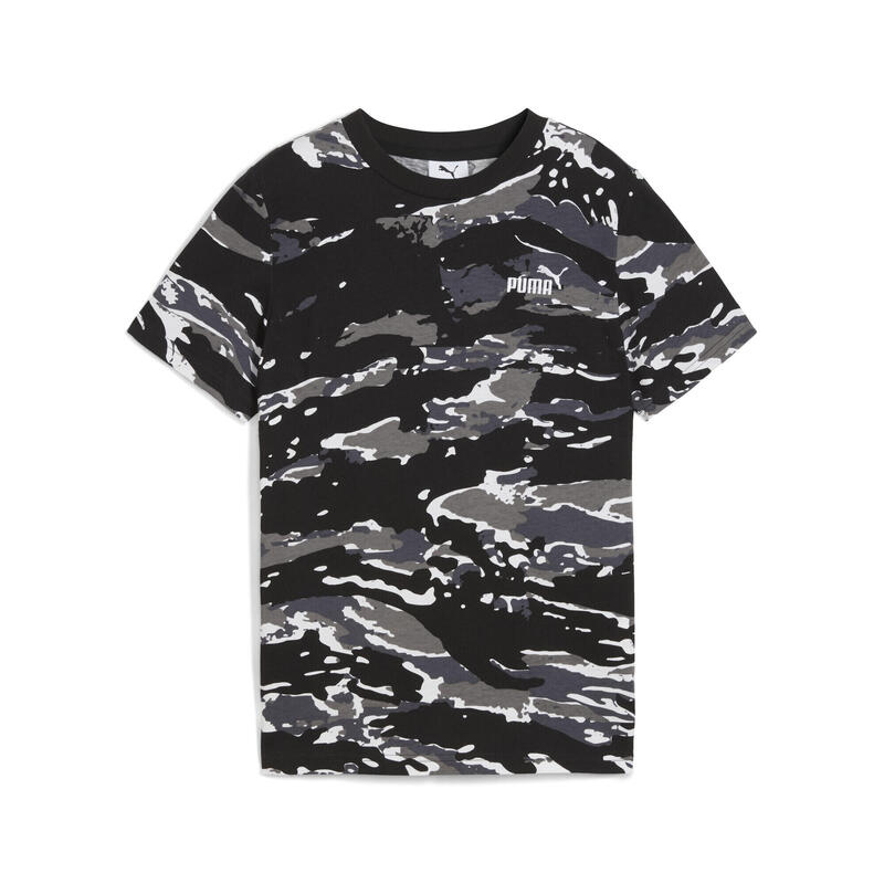 Młodzieżowa koszulka Essentials Camo PUMA Black