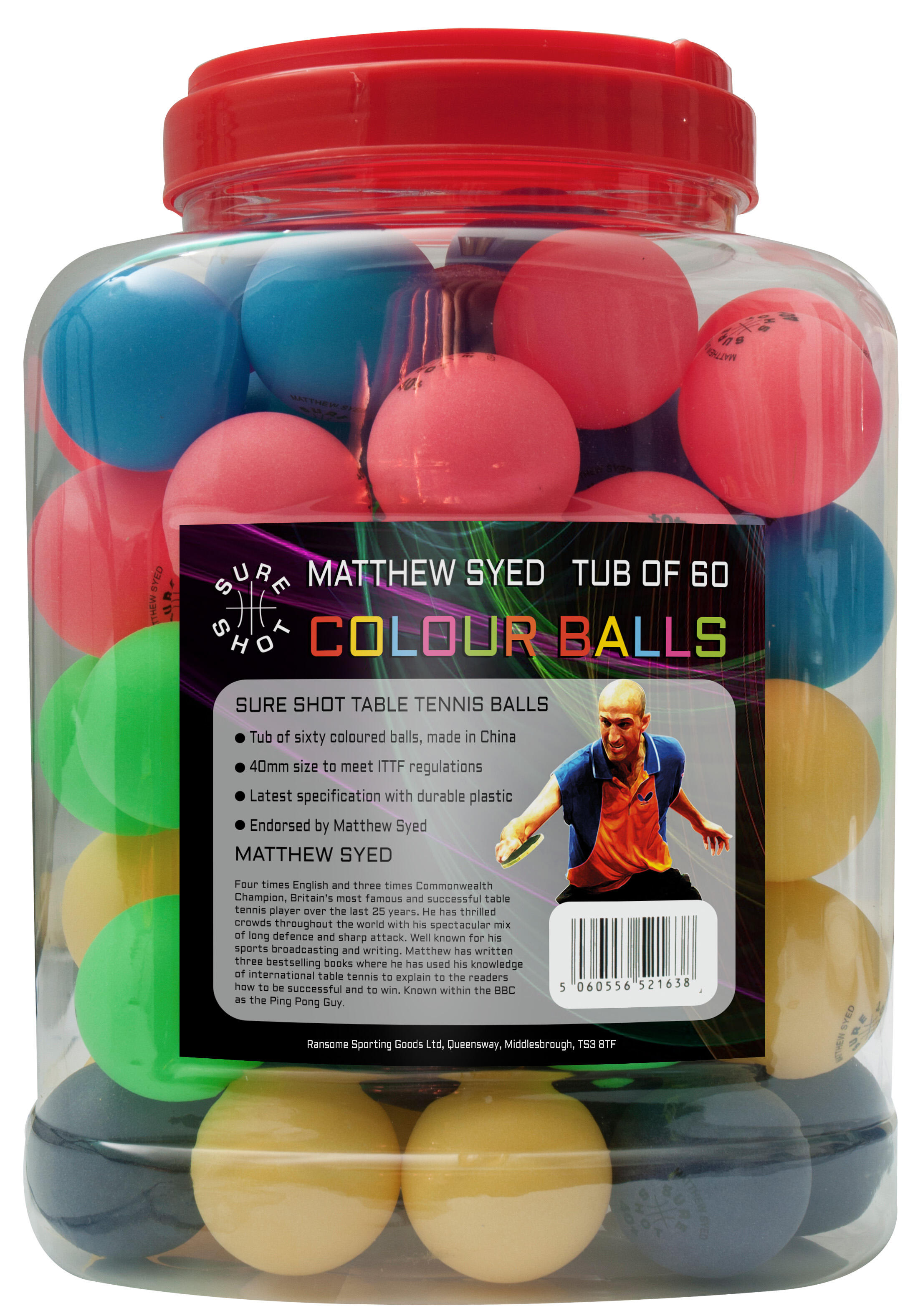 SURE SHOT Sure Shot Matthew Syed Barrel of 60 Coloured Balls