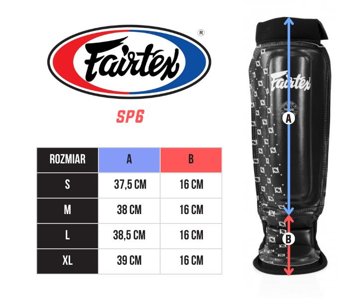 Ochraniacze Piszczeli Fairtex SP6 Czarne S 4/4
