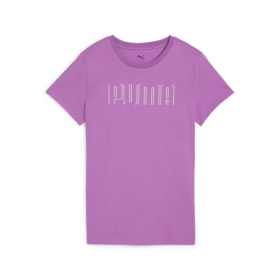 Damska koszulka PUMA SPORT z grafiką PUMA Wild Berry Purple