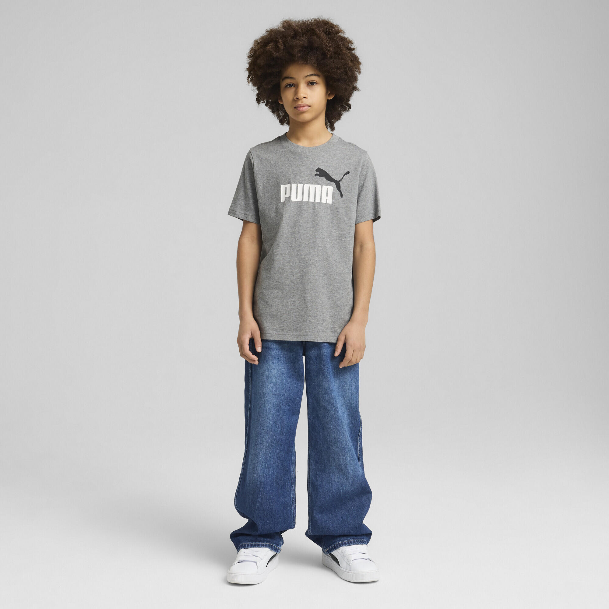 T-shirt con logo Essentials No. 1 colorato per ragazzi PUMA 5/7