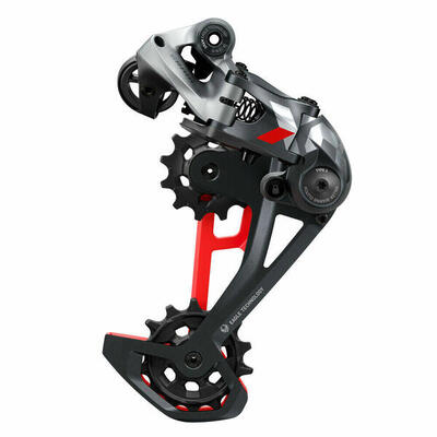 Shimano achterderailleur x01 eagle 12v 52t rood grijs