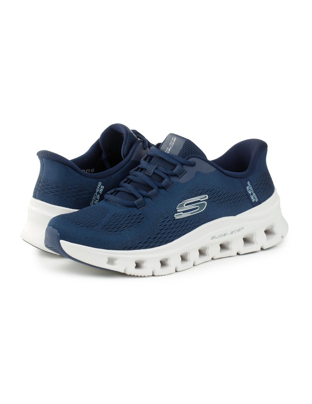 Chaussures pour homme Skechers Glide step slip-ins Marine 3/5