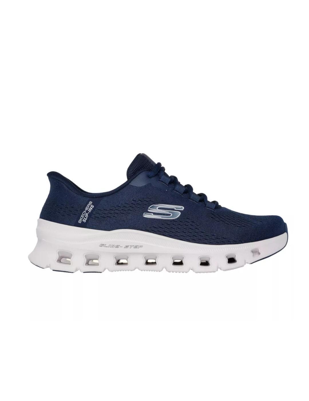 Chaussures pour homme Skechers Glide step slip-ins Marine 5/5