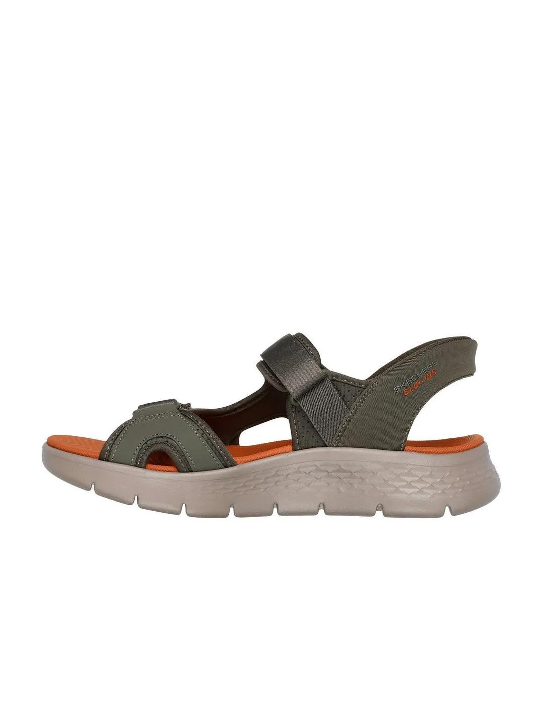 Sandalias para Hombre Skechers Go walk flex slip-ins  Verde 2/4