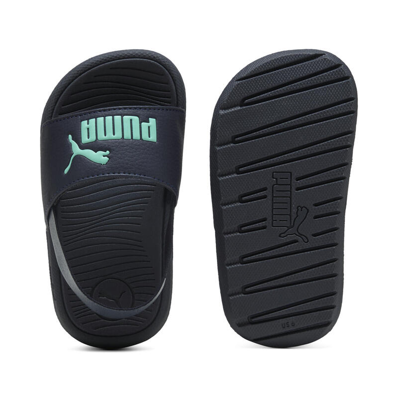 Niemowlęce klapki Cool Cat 2.0 Backstrap PUMA New Navy Aquatic Blue Green